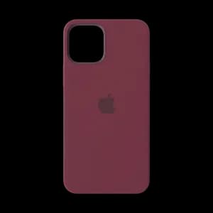 iPhone 12 Silicone Case with MagSafe Plum